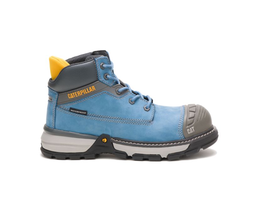 Caterpillar Excavator Superlite Waterproof Nano Toe - Blå/Grå Vernestøvler Dame - Norge ( VIZSU-8169